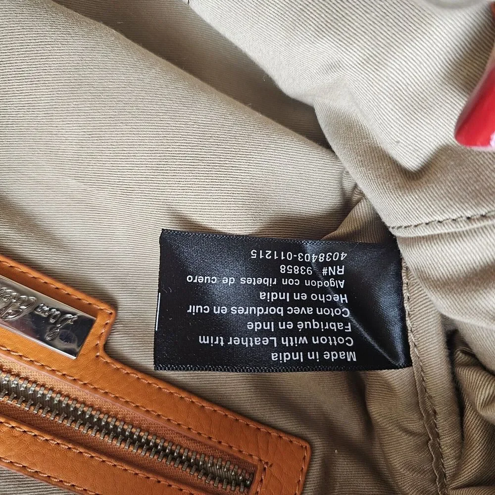 Sam Edelman Sylvia Purse Handbag Crossbody Embroidered Beads Leather Orange Boho - Picture 14 of 14